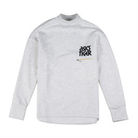 亚瑟士ASICS运动卫衣 运动休闲上衣 男装 2191A071-100麻白色 S