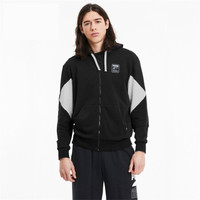PUMA 彪马 官方 新款男子拼色拉链卫衣外套 REBEL 585278 黑色 01 L