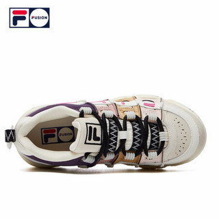 FILA  FUSION 官方 篮球鞋女2020秋冬新款低帮运动鞋barricade 莎草纸/怀旧紫-PV 36