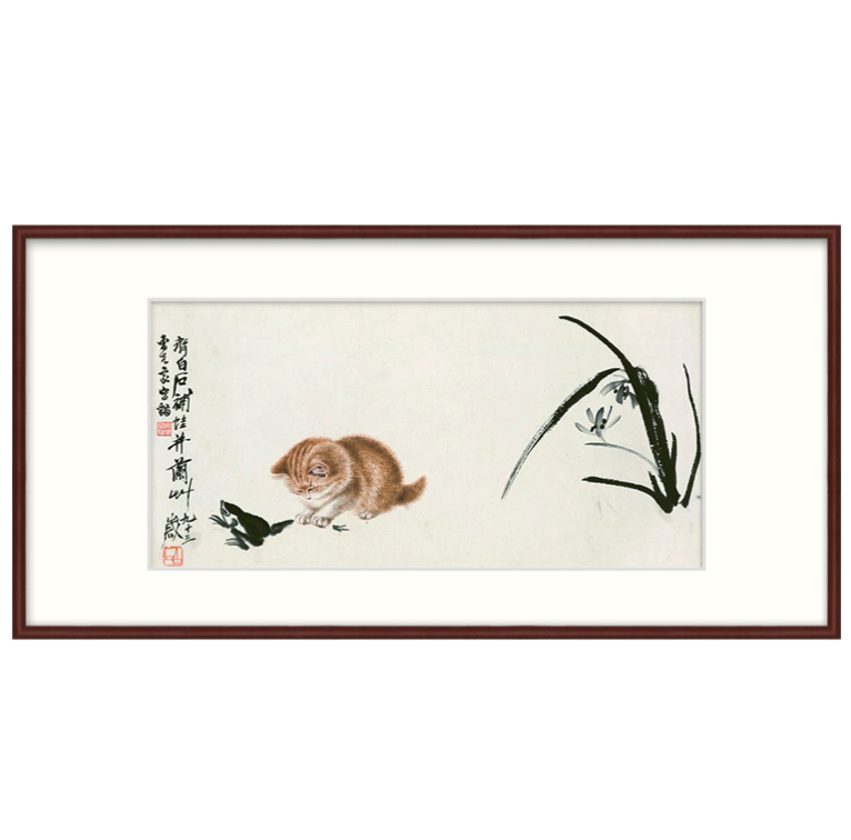 ZEN'S BAMBOO 橙舍 齐白石《猫蛙图》