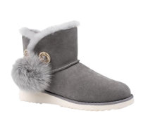 Ozwear UGG 女士短筒雪地靴 OB505 灰色 35