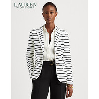 Lauren/拉夫劳伦女装 2021年早春条纹西装外套60444 100-黑白条纹 XXS