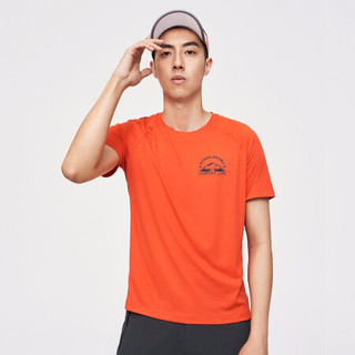 凯乐石 KAILAS户外运动男款功能图案T恤 KG2117508 红橙 3XL