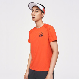 凯乐石 KAILAS户外运动男款功能图案T恤 KG2117508 红橙 3XL