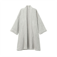 無印良品 無印良品 MUJI 男女款毛绒开衫外套 BBJ12A0A 浅灰色