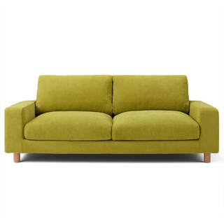 MUJI 棉雪尼尔/沙发主体宽扶手用沙发套/绿色 绿色 2.5人座用