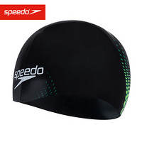 Speedo/速比涛 护发耐用 训练竞赛竞速 专业比赛 鲨鱼皮泳帽 S码 808216F286 黑色/黄色