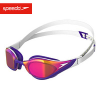 Speedo/速比涛 新一代鲨鱼皮系列 纯视  镀膜泳镜  811779F267 白色/紫色