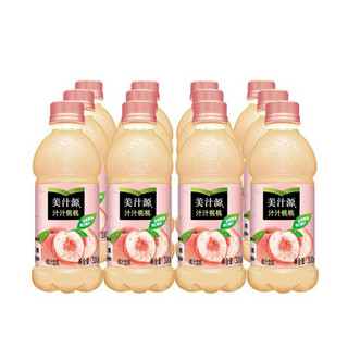 Minute Maid 美汁源 汁汁桃桃 桃汁饮料 300ml*12瓶