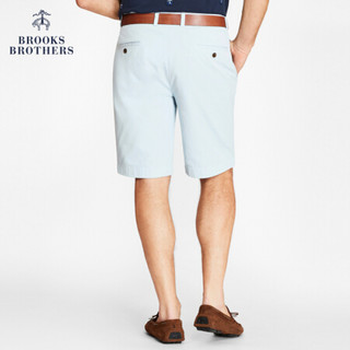 Brooks Brothers/布克兄弟男士棉质纯色百慕大休闲短裤 4003-蓝色 30