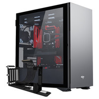 aigo 爱国者 YOGO K1 EATX机箱 全侧透 钛灰色 +黑色显卡支架