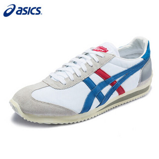 Onitsuka Tiger/鬼塚虎男鞋女鞋经典复古轻便运动休闲鞋板鞋D110N-0143 白色/蓝色 42.5