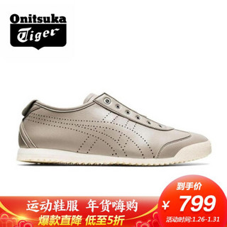 亚瑟士Onitsuka Tiger/鬼塚虎男子运动跑步鞋低帮经典耐磨1183A605 浅灰 43.5