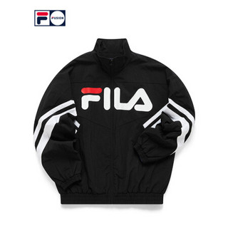 FILA FUSION斐乐男士棉服2021春季新款潮流保暖运动外套 深黑-BK（宽松版型，建议拍小一码） 170/92A/M