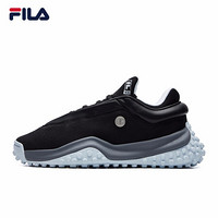 FILA x MIHARA 斐乐官方 老爹鞋男2021春季休闲运动男波点鞋 黑-BK 40.5