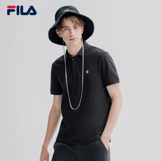 FILA 斐乐官方男士短袖POLO衫2021年春季新款纯棉休闲运动上衣 传奇蓝-NV 190/108A/XXXL