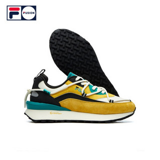 FILA FUSION斐乐JOGGER DX老爹鞋2021春季ins潮休闲男复古跑鞋 柠咖橙/古董白-LW 41