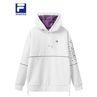 FILA ATHLETICS斐乐连帽卫衣宽松女子2021春季新款休闲时尚 玉石白-WT 155/76A/XS