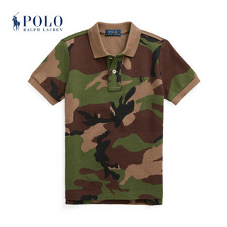 Ralph Lauren/拉夫劳伦男童 2021年春季棉质网眼布Polo衫35094 300-绿色 4