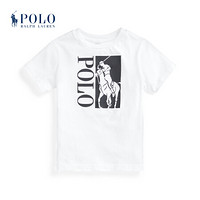 Ralph Lauren/拉夫劳伦男童 2021年春季Big Pony徽标棉质平纹针织T恤35187 100-白色 4