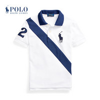 Ralph Lauren/拉夫劳伦男童 2021年春季Big Pony棉质网眼布Polo衫35112 100-白色 3/3T