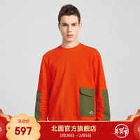 TheNorthFace北面针织卫衣男户外舒适透气上新|4U8Q V3Q/橙色 XL