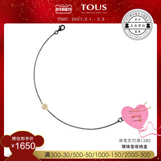 TOUS/桃丝熊手链925银18K金饰品女钻石812441080