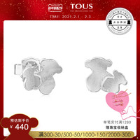 TOUS/桃丝熊925银小熊耳环简约设计感情侣礼物712293500