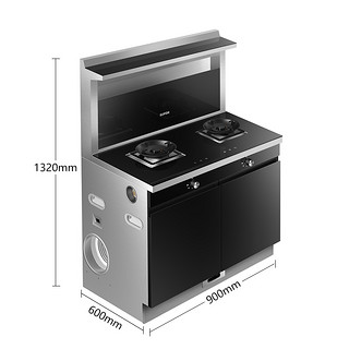 苏泊尔UX12集成灶家用一体灶油烟机燃气灶碗柜整体厨房灶具煤气灶