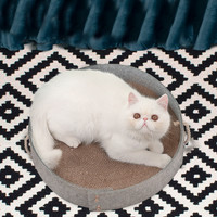 疯狂小狗猫抓板磨爪器羊毛毡猫窝四季通用两用瓦楞纸猫窝猫玩具猫咪用品