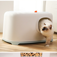 疯狂小狗全封闭猫砂盆特大号半封闭猫厕所防外溅除臭沙盘屎盆防臭猫咪用品