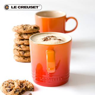法国LE CREUSET酷彩 炻瓷马克杯子350ml咖啡早餐办公家用茶水杯（马赛蓝）