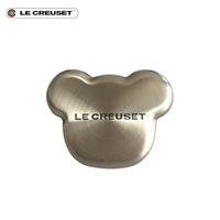 LE CREUSET 酷彩 法国 LE CREUSET 酷彩不锈钢小熊盖耳耐用锅具盖顶DIY配件盖镝