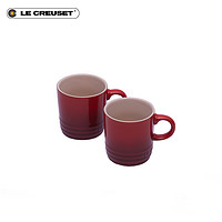 法国 LE CREUSET 酷彩 100毫升马克杯2件套情侣家用办公咖啡水杯