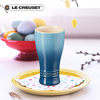 法国LE CREUSET酷彩 炻瓷欧式收腰杯加厚家用啤酒杯可乐果汁杯子
