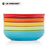 法国 LE CREUSET 酷彩 炻瓷新彩虹系列椭圆形碗5件套家用多彩餐具