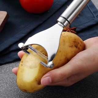 美厨 刮菜器304不锈钢削皮刀水果家用土豆皮厨房刮皮器苹果削皮器