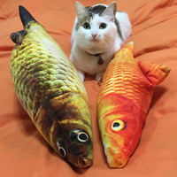 味它宠物 仿真鱼形玩具抱枕 宠物猫咪玩具枕头玩具逗猫