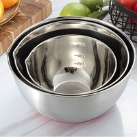 MAXCOOK美厨 304不锈钢盆加深圆形厨房料理盆小号加厚平底特厚料理盆大号