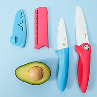 美的micca创意鳄鱼水果刀家用削皮小刀学生宿舍多功能便携陶瓷刀