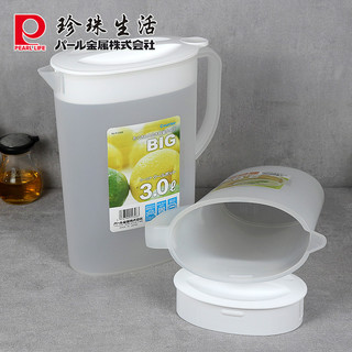 珍珠生活 日本原装进口凉水壶家用日式水杯树脂耐高温塑料壶大容量