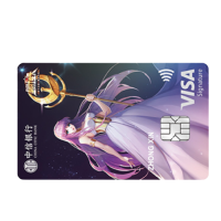 CHINA CITIC BANK 中信银行 腾讯圣斗士星矢手游联名系列 信用卡御玺卡 VISA版 雅典娜一纱织款