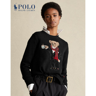 Ralph Lauren/拉夫劳伦女装 2020年冬季热可可Polo小熊毛衫21910 001-黑色 XL