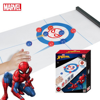 迪士尼(Disney)桌上冰壶儿童桌游亲子互动玩具漫威蜘蛛侠桌面玩具3-6岁男女孩礼物MV-9559