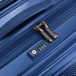 法国大使（Delsey）拉杆箱 商务旅行箱行李箱出差密码箱子CAUMARTIN柯马丁2078 蓝色 28英寸
