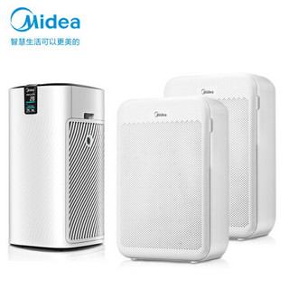 美的（Midea）空气净化器除甲醛除雾霾除过敏原净化器KJ700G-H32+家用母婴除甲醛除雾霾净化器KJ350G-S1*2