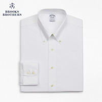 Brooks Brothers/布克兄弟男士微弹牛津纺免烫长袖正装衬衫 1001-白色 16/34