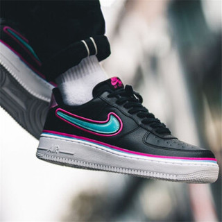NIKE耐克男鞋新款AIR FORCE1 LOW AF1时尚炫彩镭射错钩运动休闲板鞋 AJ7748-002迈阿密 42