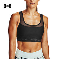 安德玛官方UA Crossback女子运动训练内衣—中强度Under Armour1360305 黑色001 XXL