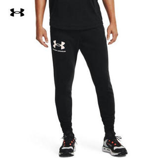 安德玛官方UA Rival Terry男子运动裤训练长裤Under Armour1361642 黑色001 XXL